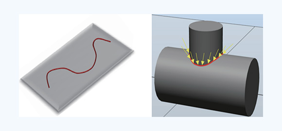 图：焊缝轨迹预測(ce)及(ji)機(jī)器(qi)人(ren)位姿规划 